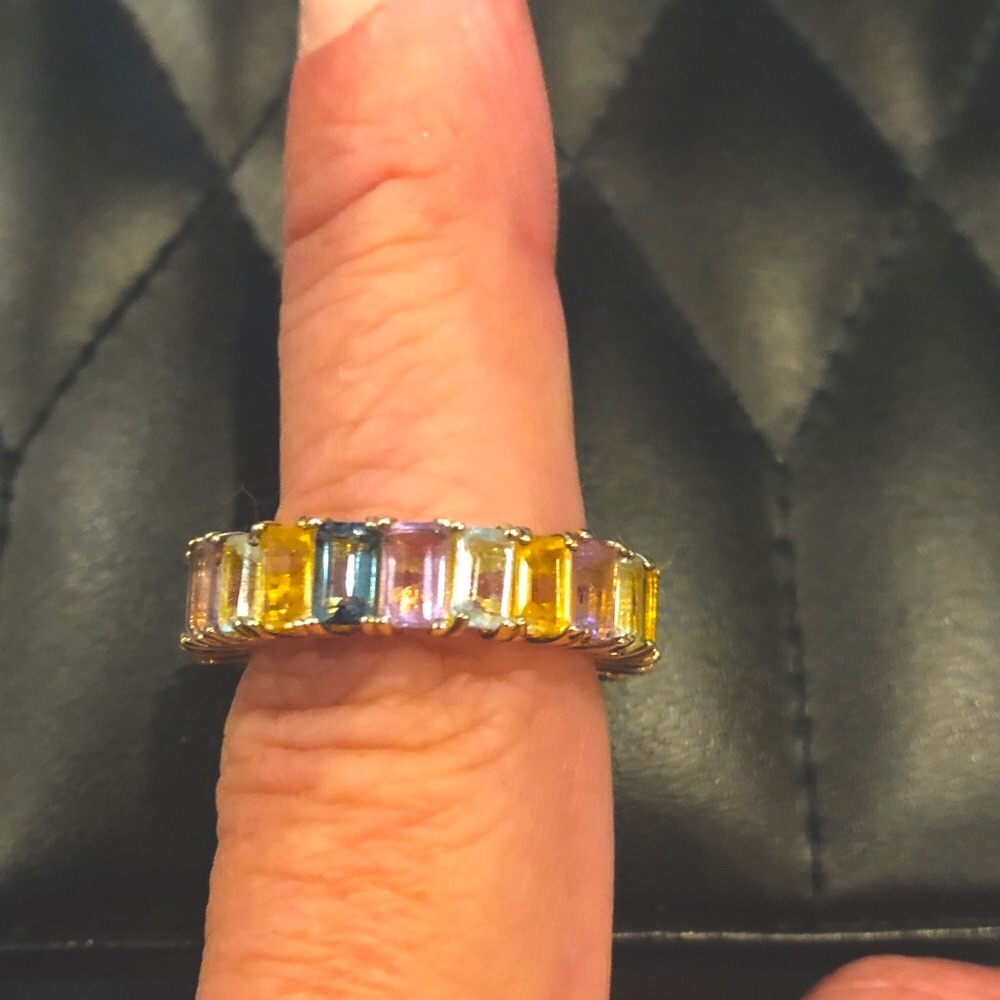 Multicolor Gemstone Ring set in gold